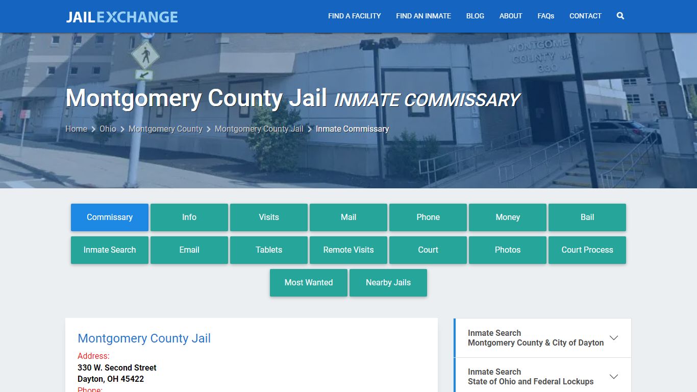 Inmate Commissary, Care Packs - Montgomery County Jail, OH